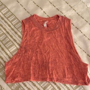 lululemon athletica Coral Sleeveless Crop Top